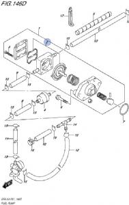 Suzuki DF4,DF5 and DF6 Fuel Pump Diaphragm Kits 15170-91J02-000 (click for enlarged image)
